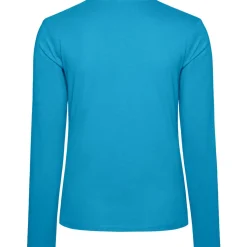 Frauen V-Ausschnitt Langarmshirt