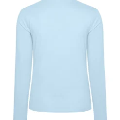 Frauen V-Ausschnitt Langarmshirt