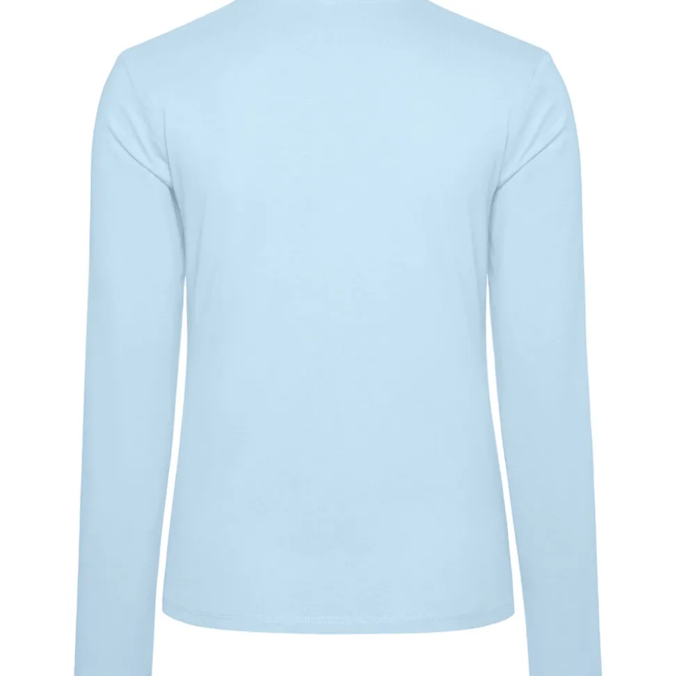 Frauen V-Ausschnitt Langarmshirt