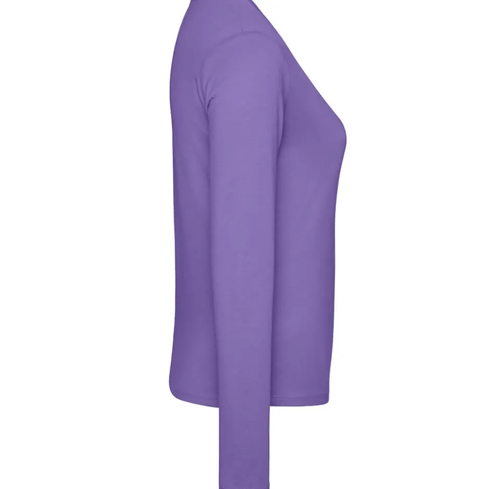Frauen V-Ausschnitt Langarmshirt
