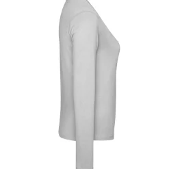 Frauen V-Ausschnitt Langarmshirt
