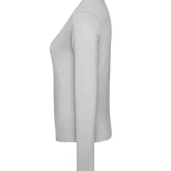 Frauen V-Ausschnitt Langarmshirt