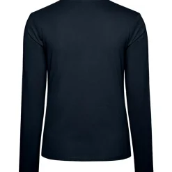 Frauen V-Ausschnitt Langarmshirt