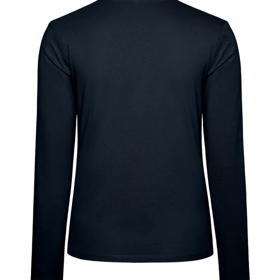 Frauen V-Ausschnitt Langarmshirt