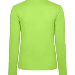 Frauen V-Ausschnitt Langarmshirt