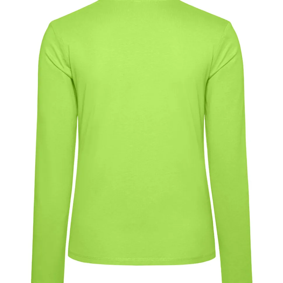 Frauen V-Ausschnitt Langarmshirt