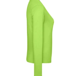 Frauen V-Ausschnitt Langarmshirt