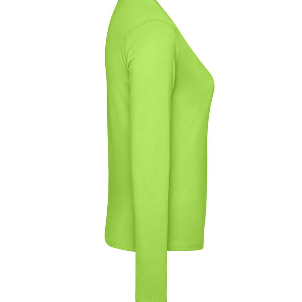 Frauen V-Ausschnitt Langarmshirt