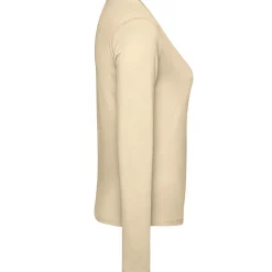 Frauen V-Ausschnitt Langarmshirt