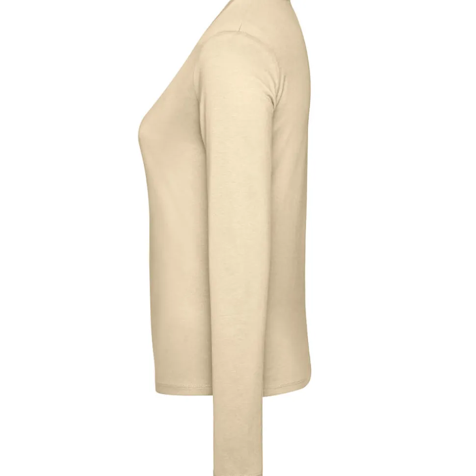 Frauen V-Ausschnitt Langarmshirt