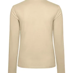 Frauen V-Ausschnitt Langarmshirt