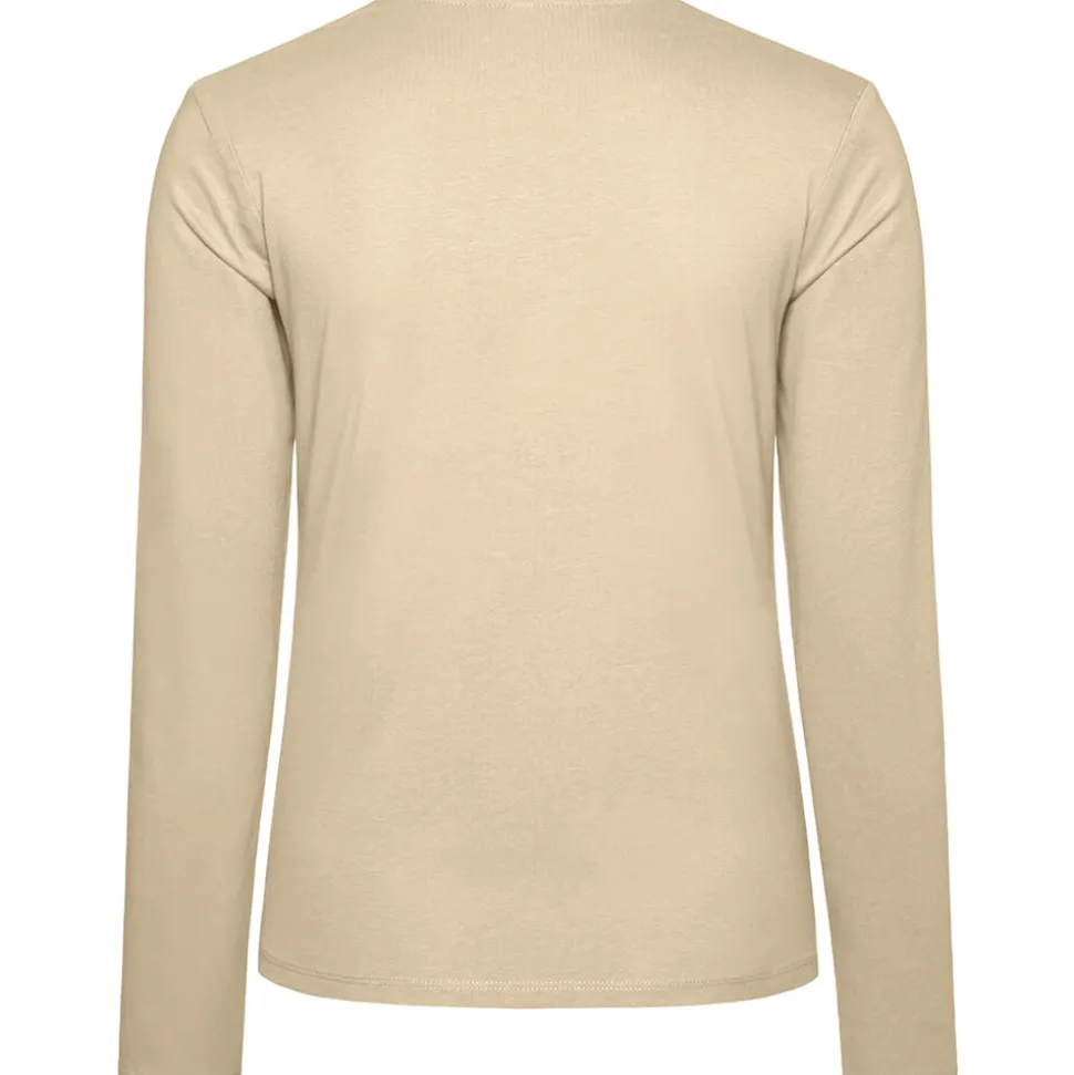 Frauen V-Ausschnitt Langarmshirt