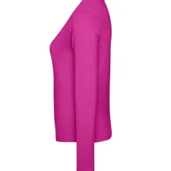 Frauen V-Ausschnitt Langarmshirt