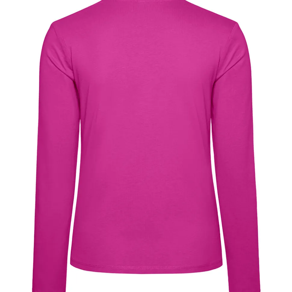 Frauen V-Ausschnitt Langarmshirt