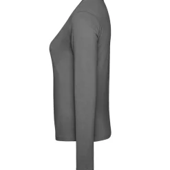 Frauen V-Ausschnitt Langarmshirt
