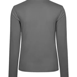 Frauen V-Ausschnitt Langarmshirt