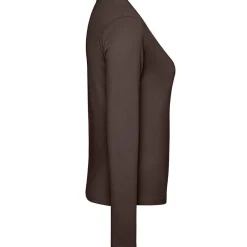 Frauen V-Ausschnitt Langarmshirt