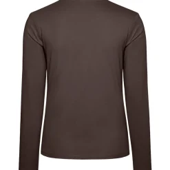 Frauen V-Ausschnitt Langarmshirt