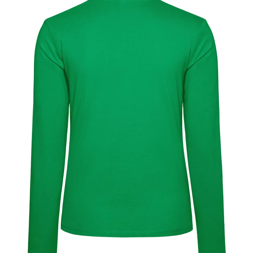 Frauen V-Ausschnitt Langarmshirt