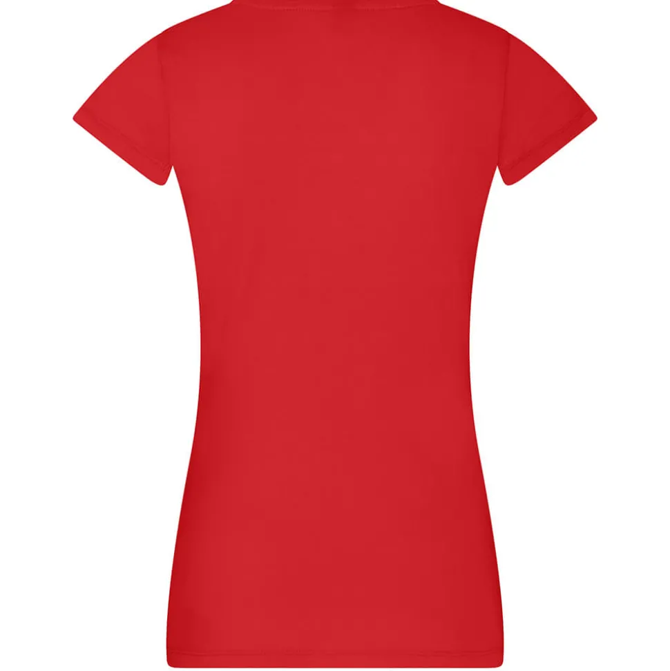 Frauen V-Ausschnitt T-Shirt Moon