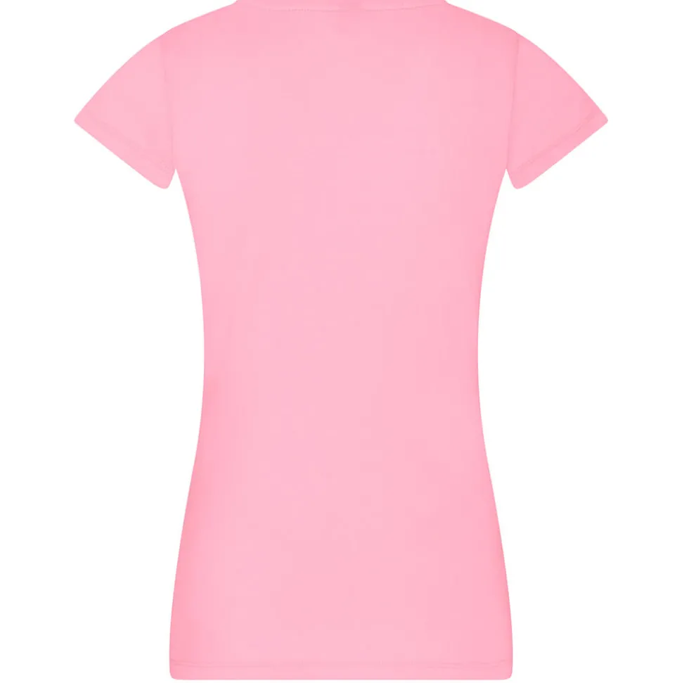 Frauen V-Ausschnitt T-Shirt Moon
