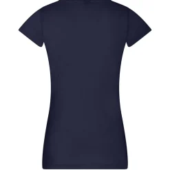 Frauen V-Ausschnitt T-Shirt Moon