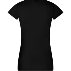 Frauen V-Ausschnitt T-Shirt Moon