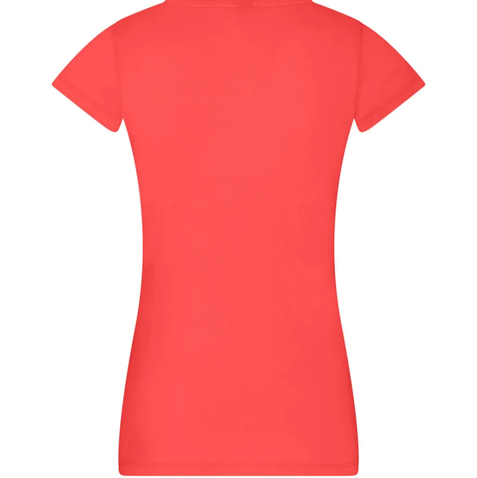 Frauen V-Ausschnitt T-Shirt Moon