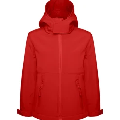 Kinder Kapuzen-Softshell Jacke