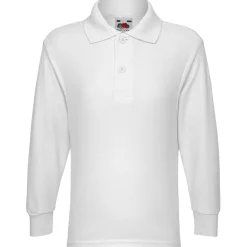 Kinder 65/35 Langarm Poloshirt