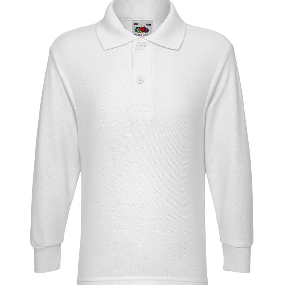 Kinder 65/35 Langarm Poloshirt