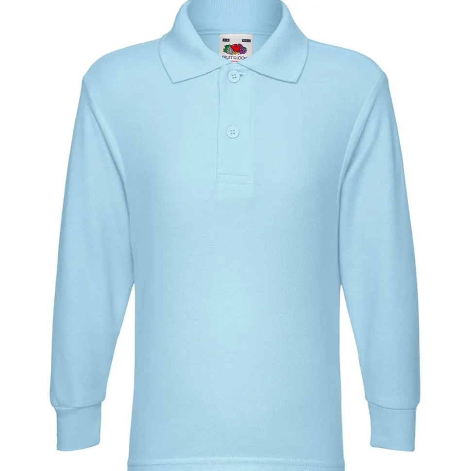 Kinder 65/35 Langarm Poloshirt