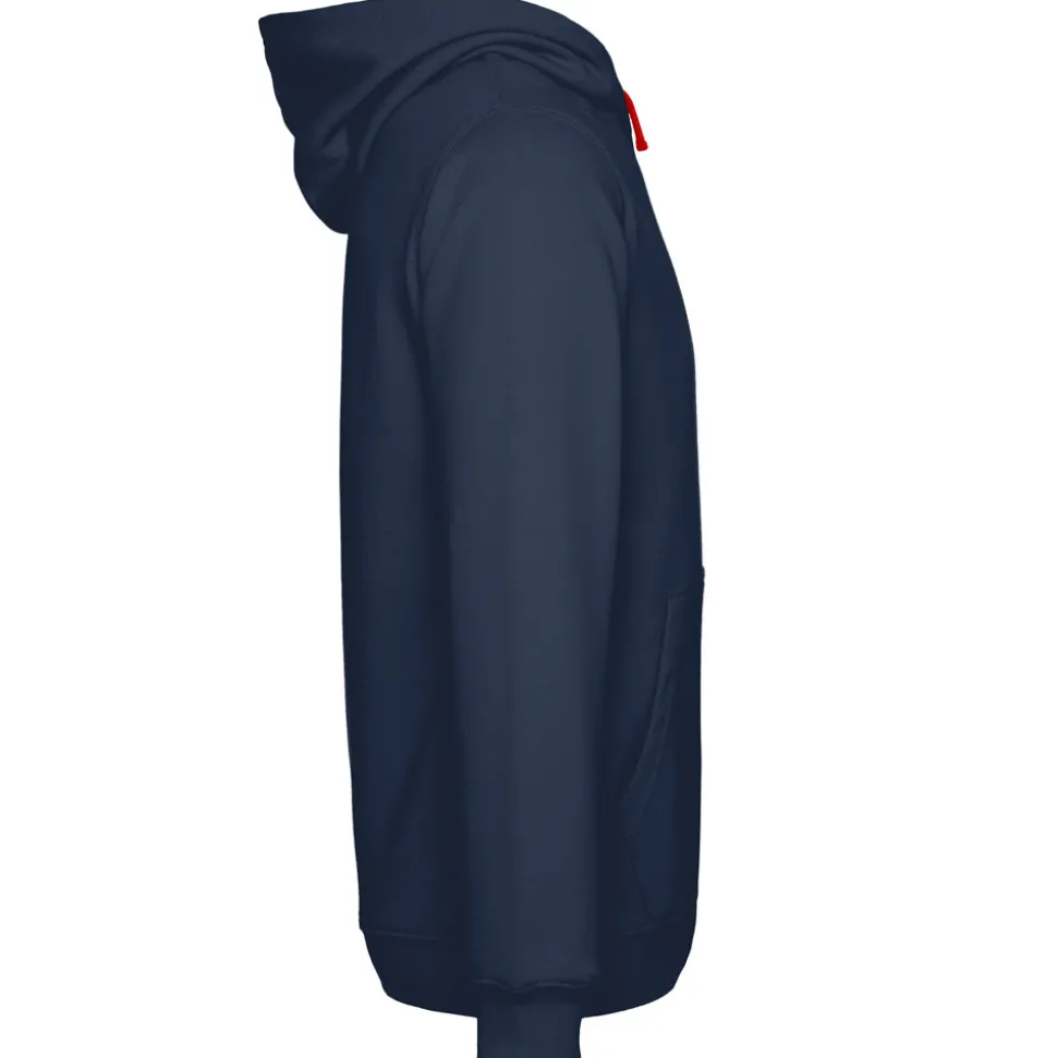 Männer Kontrast Hoodie Varsity in Übergröße