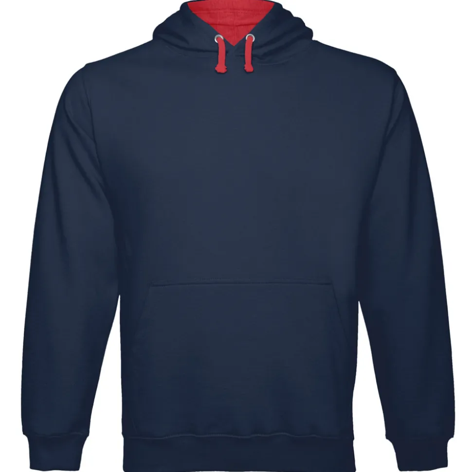 Männer Kontrast Hoodie Varsity in Übergröße