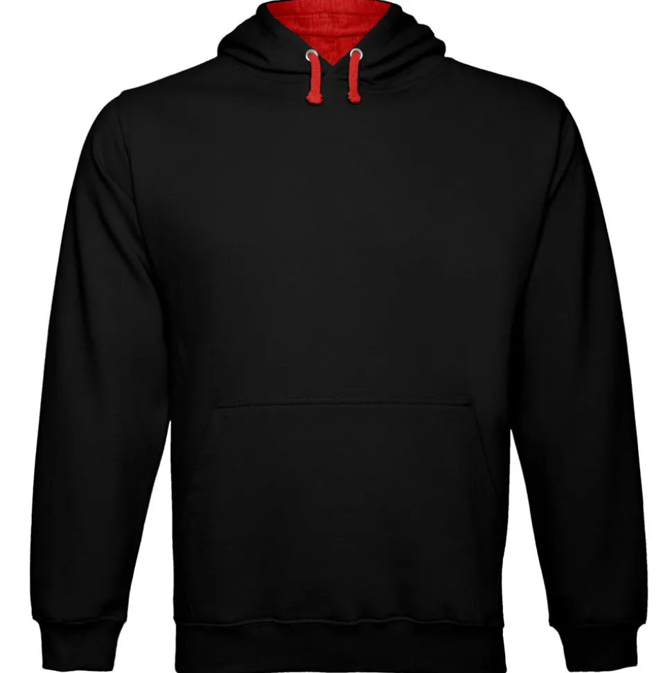 Männer Kontrast Hoodie Varsity in Übergröße
