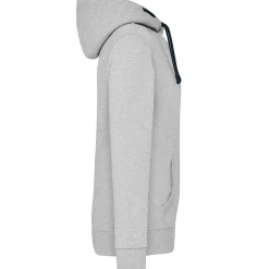 Männer Kontrast Kapuzen-Sweatjacke in Übergröße - Fair4All