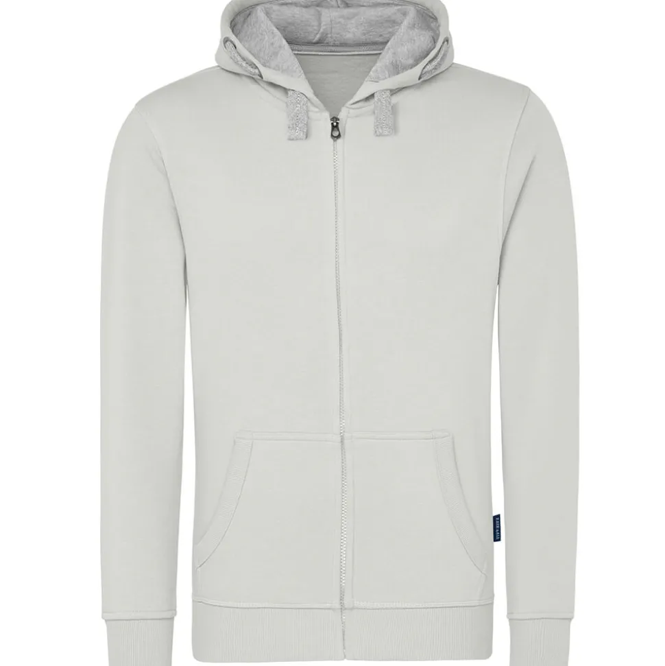 Männer Kontrast Kapuzen-Sweatjacke - Fair4All