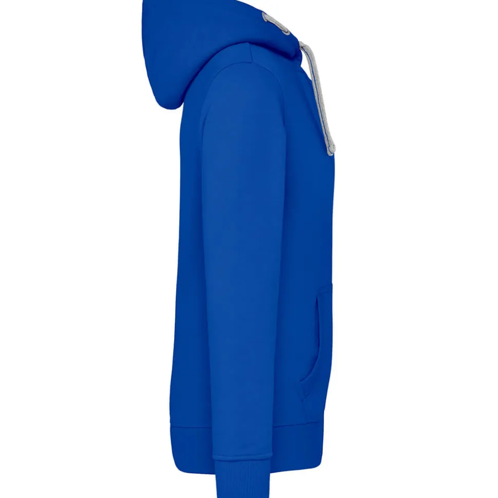 Männer Kontrast Kapuzen-Sweatjacke - Fair4All