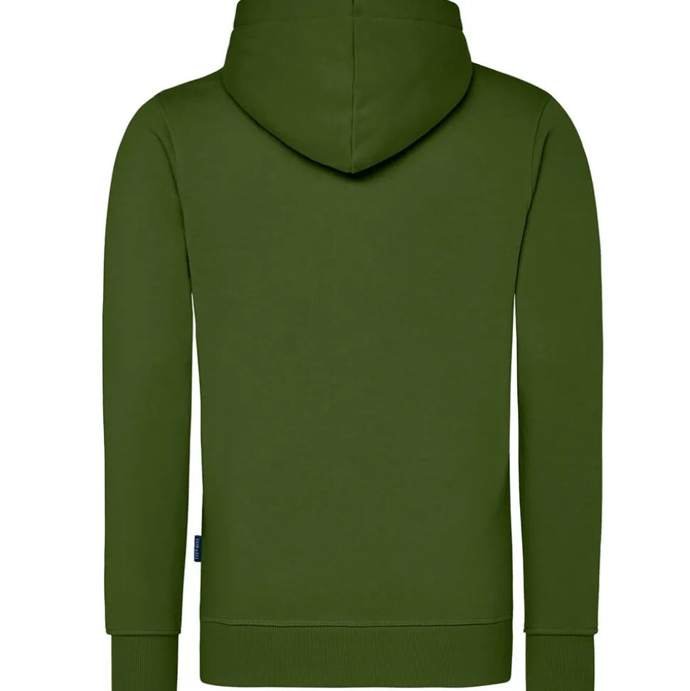 Männer Kontrast Kapuzen-Sweatjacke - Fair4All