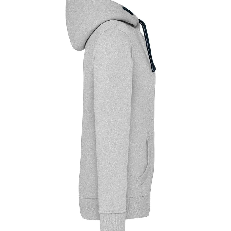 Männer Kontrast Kapuzen-Sweatjacke - Fair4All
