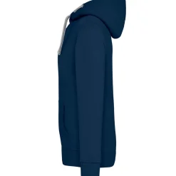 Männer Kontrast Kapuzen-Sweatjacke - Fair4All