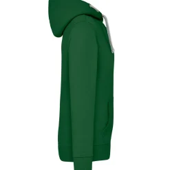 Männer Kontrast Kapuzen-Sweatjacke - Fair4All