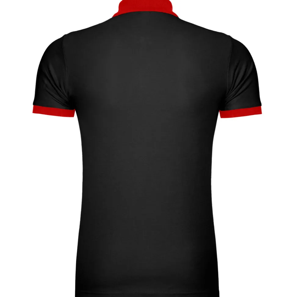 Männer Kontrast Poloshirt Prince