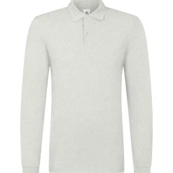 Männer Langarm Fein-Piqué Poloshirt 180 in Übergröße