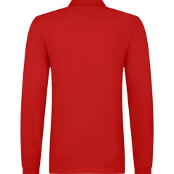 Männer Langarm Fein-Piqué Poloshirt 180