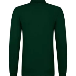 Männer Langarm Fein-Piqué Poloshirt 180