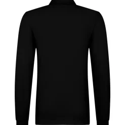 Männer Langarm Fein-Piqué Poloshirt 210