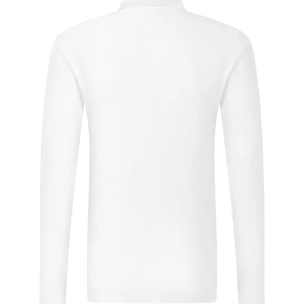 Männer Langarm Piqué Poloshirt ID.001 in Übergröße
