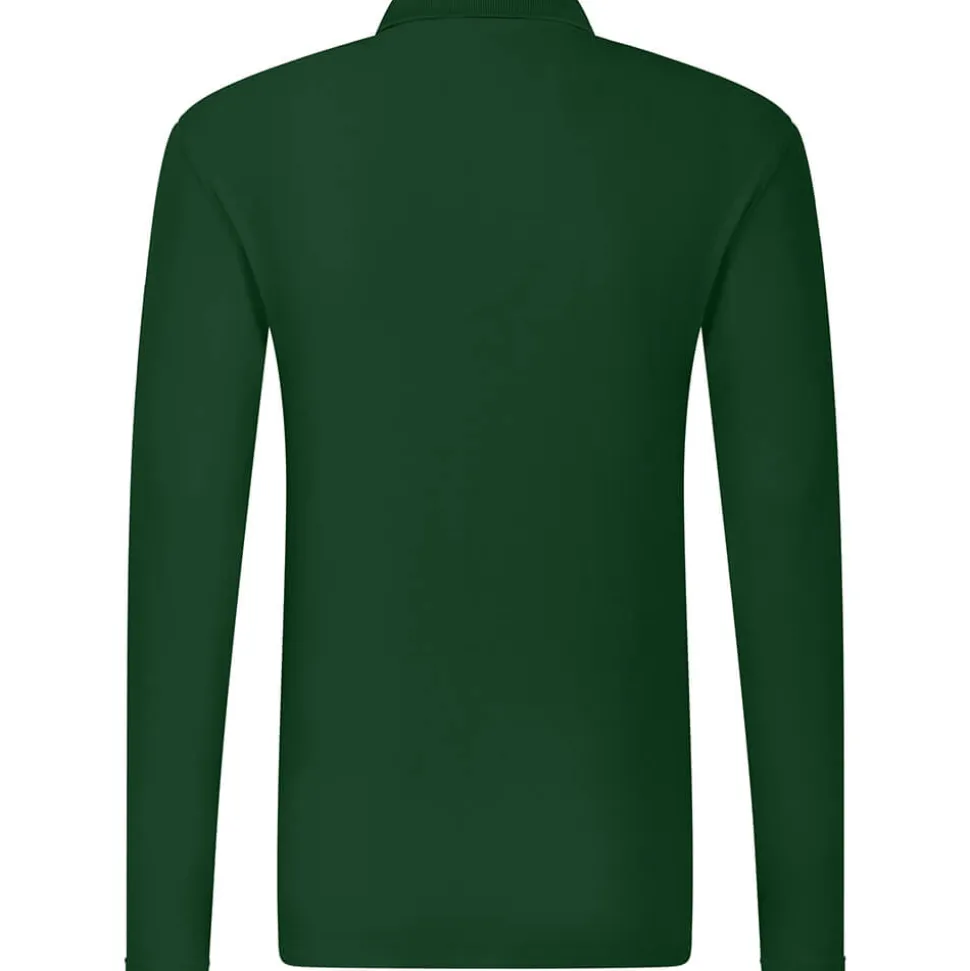 Männer Langarm Piqué Poloshirt ID.001 in Übergröße