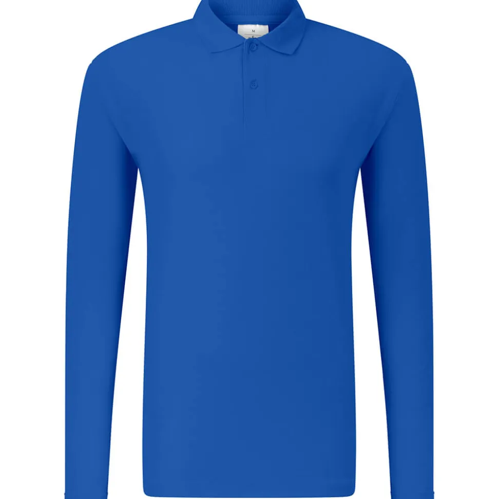 Männer Langarm Piqué Poloshirt ID.001